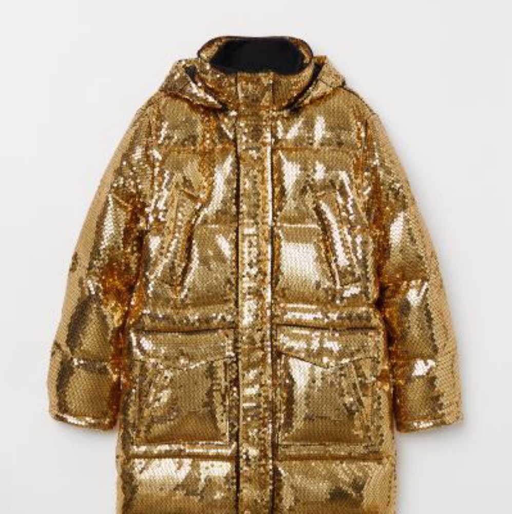 H&M Moschino Sequined Down Jacket